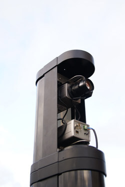 Columna 360º, 3m de altura. Tamper antiapertura y soportes laterales MB3SB de 70 cm incluidos