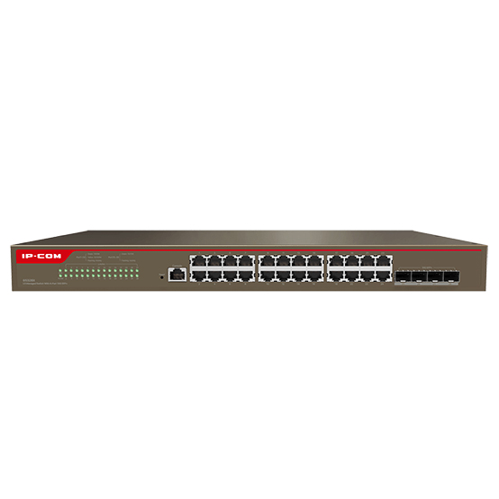 Switch inteligente gestionable 24 puertos Gigabit (10/100/1000 Mbps) + 4 puerto SFP 10G L3 IP-COM