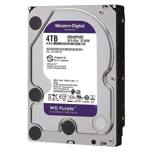 [WD44PURZ] Disque Dur de 4Tb (4048Gb) Western Digital Purple