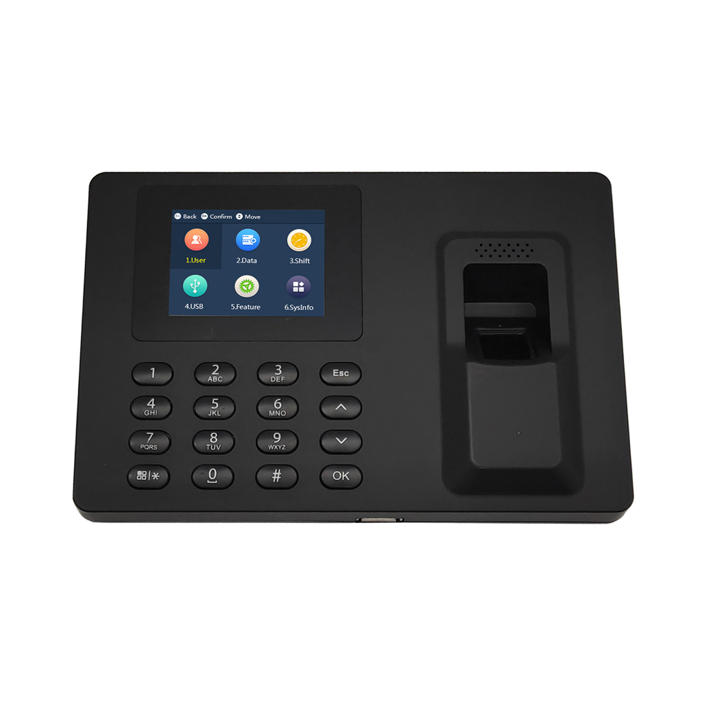 Terminal de contrôle de présence IP avec empreinte digitale, PIN