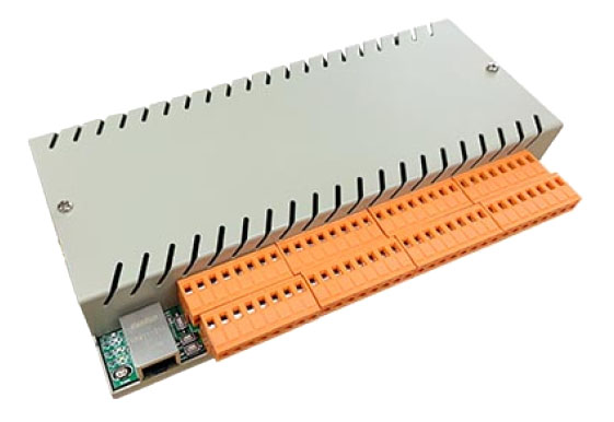 IP Videologic 6IN+32OUT relay module. Includes 12V power supply
