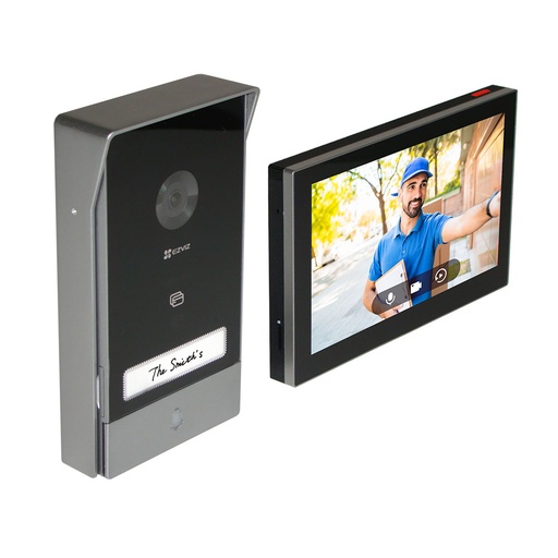 [CS-HP7-R105-1W2TFC] Videoportero doméstico inteligente Wifi (monitor) 2 hilos Cámara exterior 2 en 1. Resolución 2K. Visión nocturna