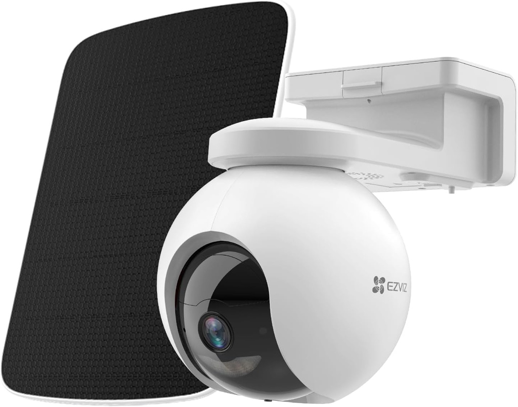 Cámara Smart Home PT Wifi 6 8MP 4mm Batería Rotativa 360º + Panel Solar 