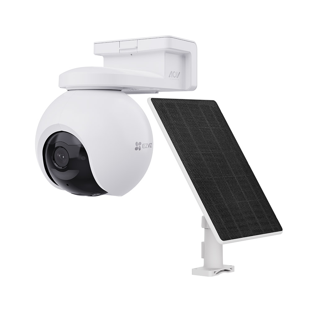 Cámara PT 360 para exterior 4K 4mm Batería Wifi 6 4G Kit solar