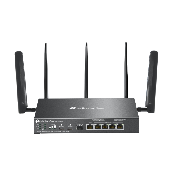 Router 4G+ Cat6 Wi-Fi 6 con 5 puertos Gigabit Ethernet LAN (RJ-45) 4 PoE+