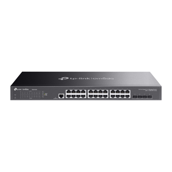 Switch Omada L2+ de 24 puertos Gigabit y 4 SFP+ a 10G