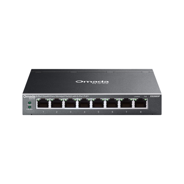 Switch Omada 8-Puertos con 8 Puertos PoE+