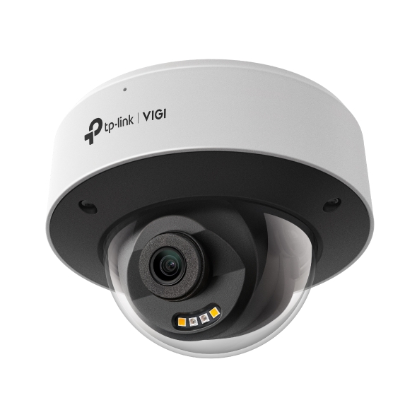 Cámara IP VIGI domo 2MP IR y luz blanca 30m Color 24H Metal